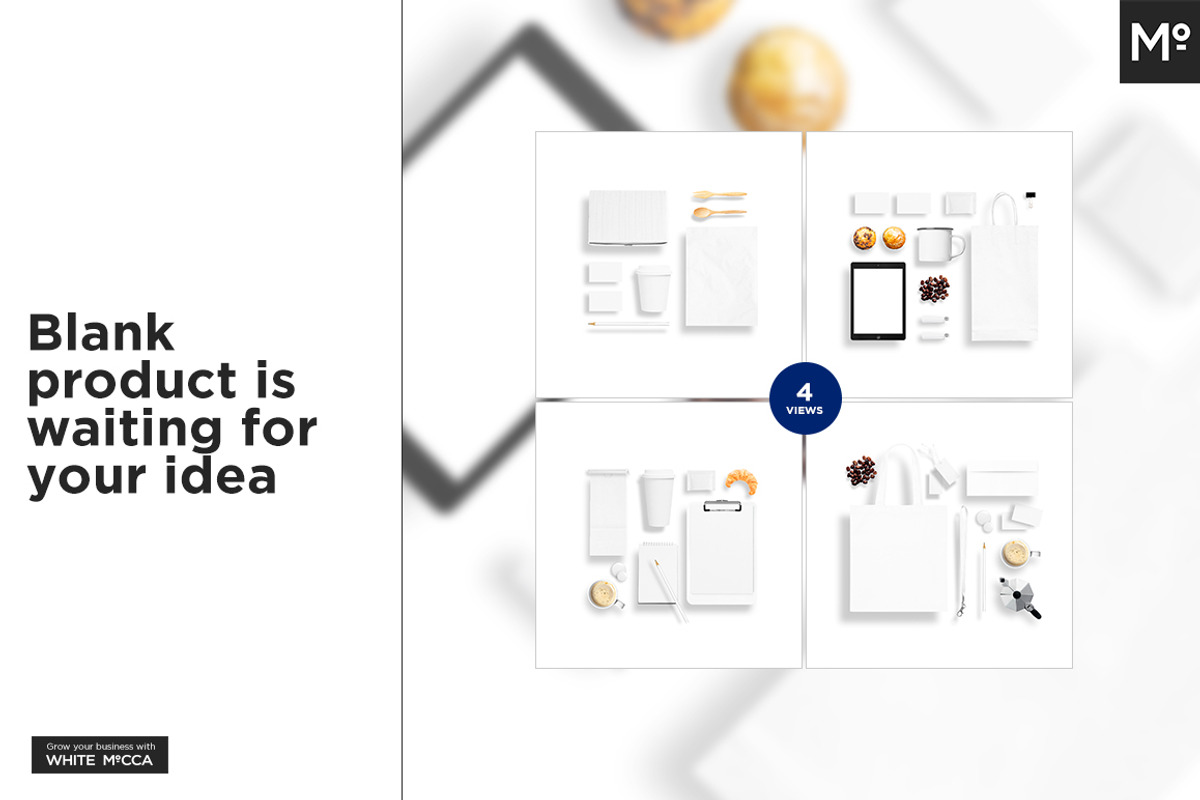 Coffee Shop Identity Mock-ups Set, a Cups & Container Mockup by Mocca Mockups Store (Photo 3 of 10)