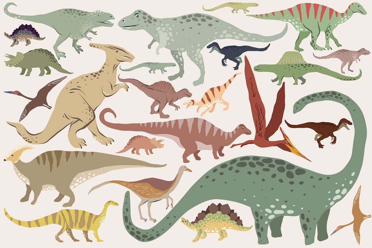 Dinosauria - Clipart Collection, an Object Graphic by Alina Sh (Photo 2 of 9)