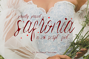 Safronia Ink Scipt Font, a Script Font by Berdansabersama (Thumbnail 1 of 10)