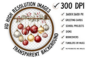 Christmas Decorations Clipart, an Illustration by Craft Nest (Thumbnail 3 of 11)