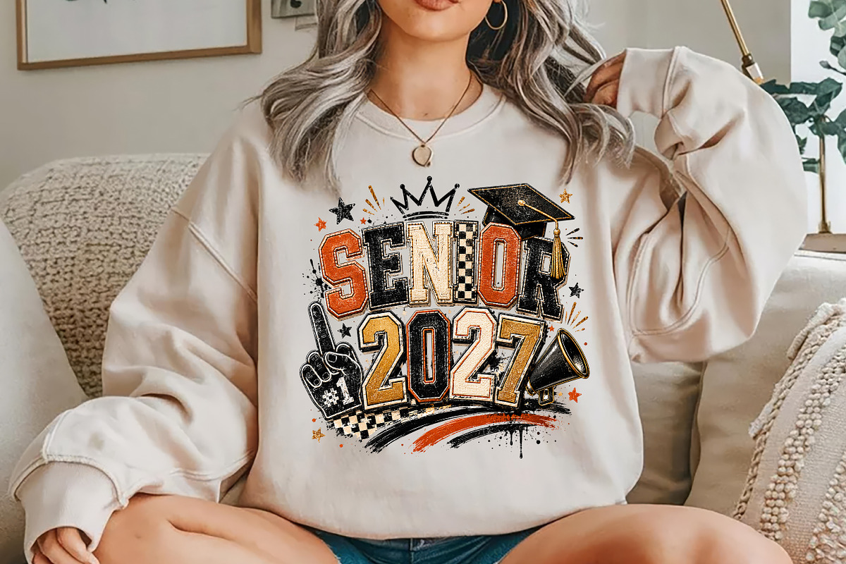 Senior 2027 Sublimation PNG, a Seasonal Illustration by Layerology (Photo 4 of 4)