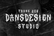 SALVOR Metal Horror Blackletter Font, a Blackletter Font by dansdesign (Thumbnail 9 of 20)