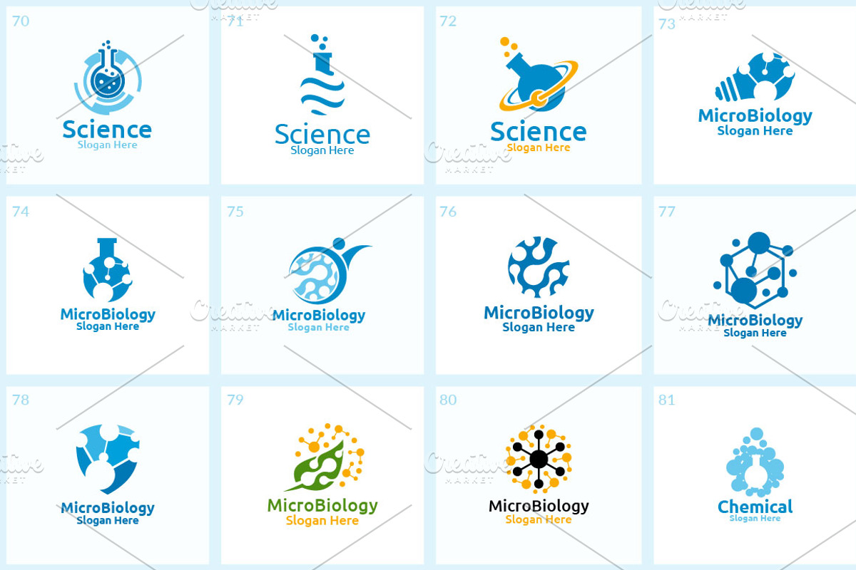 100 Science and Chemical Logo Bundle, a Branding & Logo Template by ...