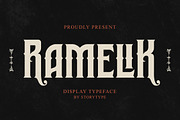 Ramelik Display Typeface Font, a Sans Serif Font by Storytype Studio (Thumbnail 1 of 16)
