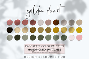 Golden Desert Procreate Palette