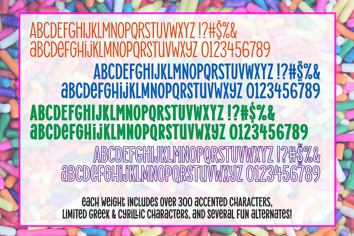 Alimentary: a hip retro font family! preview 2
