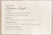 Mardena - Casual Handwritten Script, a Script Font by Sarid Ezra (Thumbnail 12 of 12)