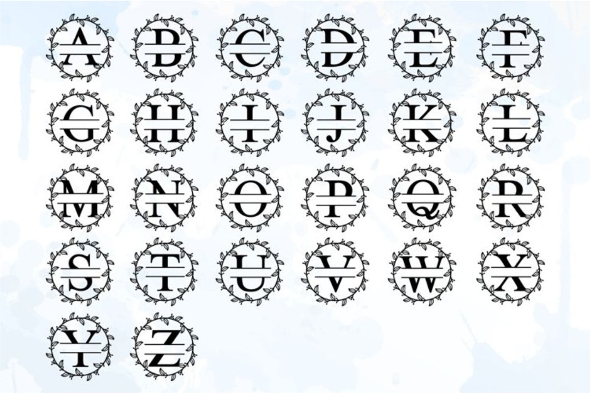 Floral Alphabet Monogram Letter SVG, a Graphic by D2PUTRI (Photo 16 of 27)