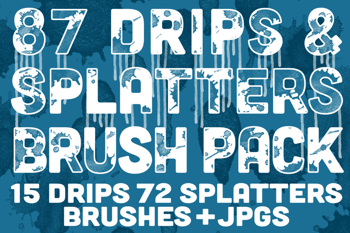 Drips & Splatters Brush Pack