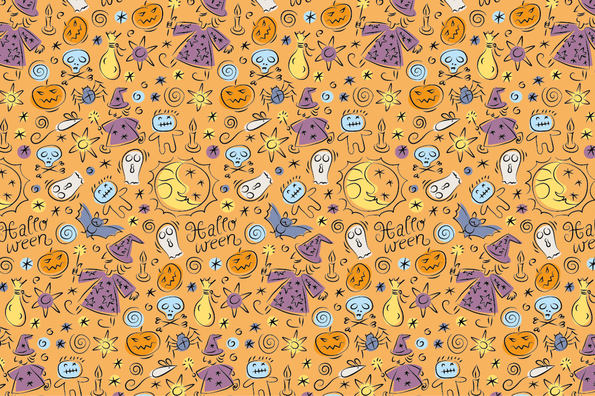 Halloween Hand Drawn illustrations, a Decorative Illustration by Vitek Graphic (Photo 3 of 4)