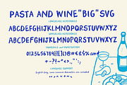 Pasta and Wine Bitmap SVG Font, a Handwritten Font by Nicky Laatz (Thumbnail 11 of 12)