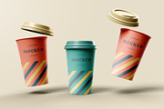 Take Away Paper Coffee Cup Mockups, a Cups & Container Mockup by dpi (Thumbnail 18 of 24)