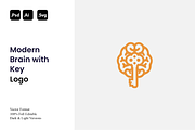 Modern Brain with Key Logo, a Branding & Logo Template by Luxury Logos (Thumbnail 1 of 4)