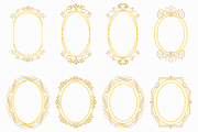 Oval Ornamental Frame Vector Bundle, a Decorative Illustration by Kusumaillustration (Thumbnail 11 of 16)