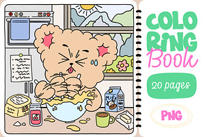 Coloring Book - Bear Stories, an Illustration by Alina Sh