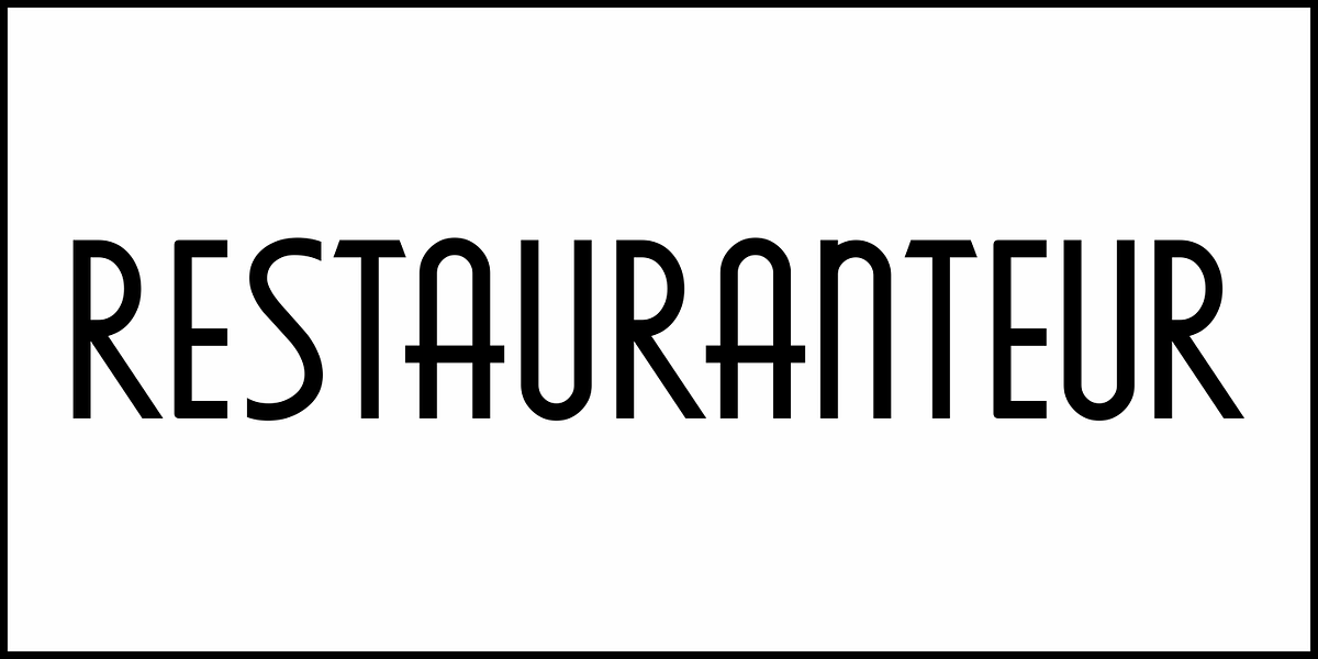 Restauranteur JNL, a Font by Jeff Levine Fonts (Photo 2 of 5)