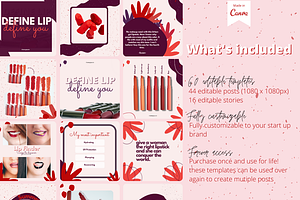 60 Pink Candy Instagram Template