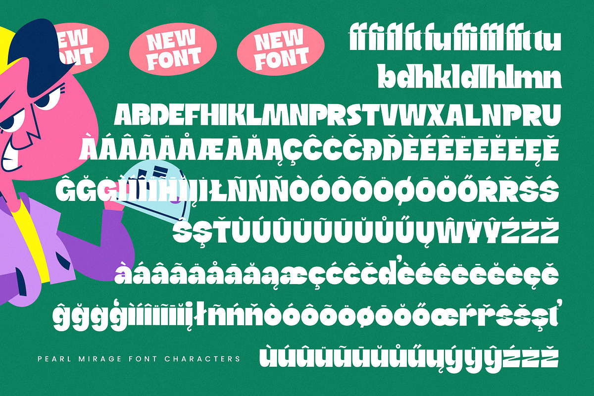 Pearl Mirage Retro Display Font, a Sans Serif Font by timelesstype.co (Photo 18 of 20)