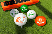 Sports Golf Ball Mockup, a Merchandise Mockup by Permadi Creative (Thumbnail 2 of 5)