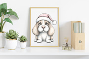 Whimsical Christmas Cute Dog Clipart, an Illustration by Canvas Craft (Thumbnail 5 of 7)