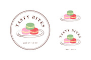 Tasty Bites sweet shop logo with, a Food Illustration by okskukuruza (Thumbnail 2 of 3)