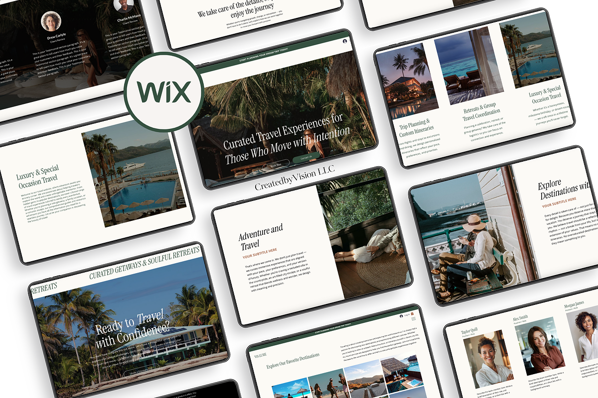 Wix Studio Travel Website Template, a Templates & Theme by CreatedbyVision LLC (Photo 4 of 5)
