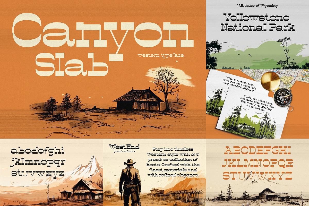 Mexican Font Bundle - 33 Fonts!, a Slab Serif Font by HipFonts (Photo 7 of 18)
