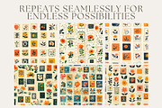 12 Cheery Floral Stamps Patterns, a Pattern Graphic by Inknfolly (Thumbnail 2 of 7)