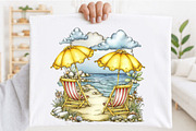 Yellow Beach Vacation Clipart, an Empty State Illustration by SVGArt (Thumbnail 2 of 5)