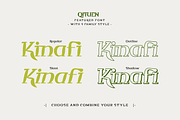 Qituen - Classic Modernism Font, a Sans Serif Font by twinstd (Thumbnail 2 of 10)