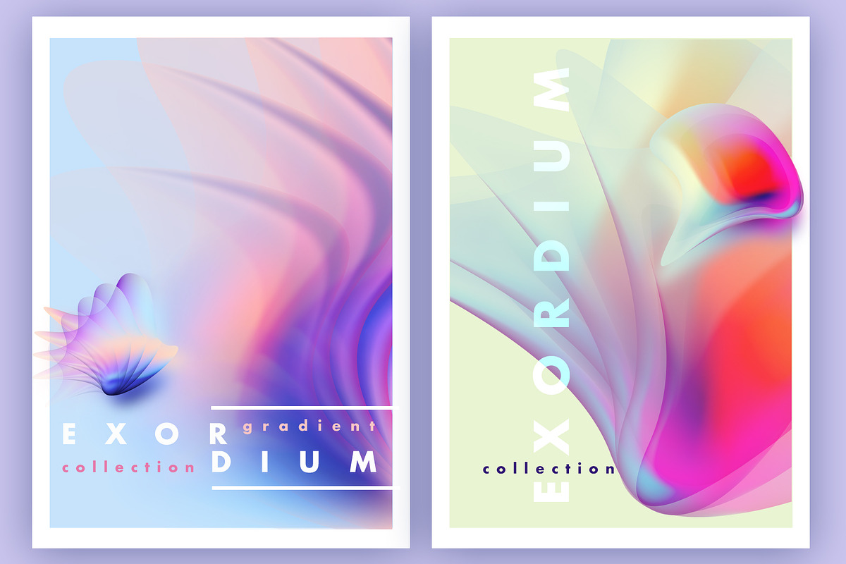 Exordium Dynamic Gradient Shapes, a Texture Graphic by Polar Vectors (Photo 15 of 16)