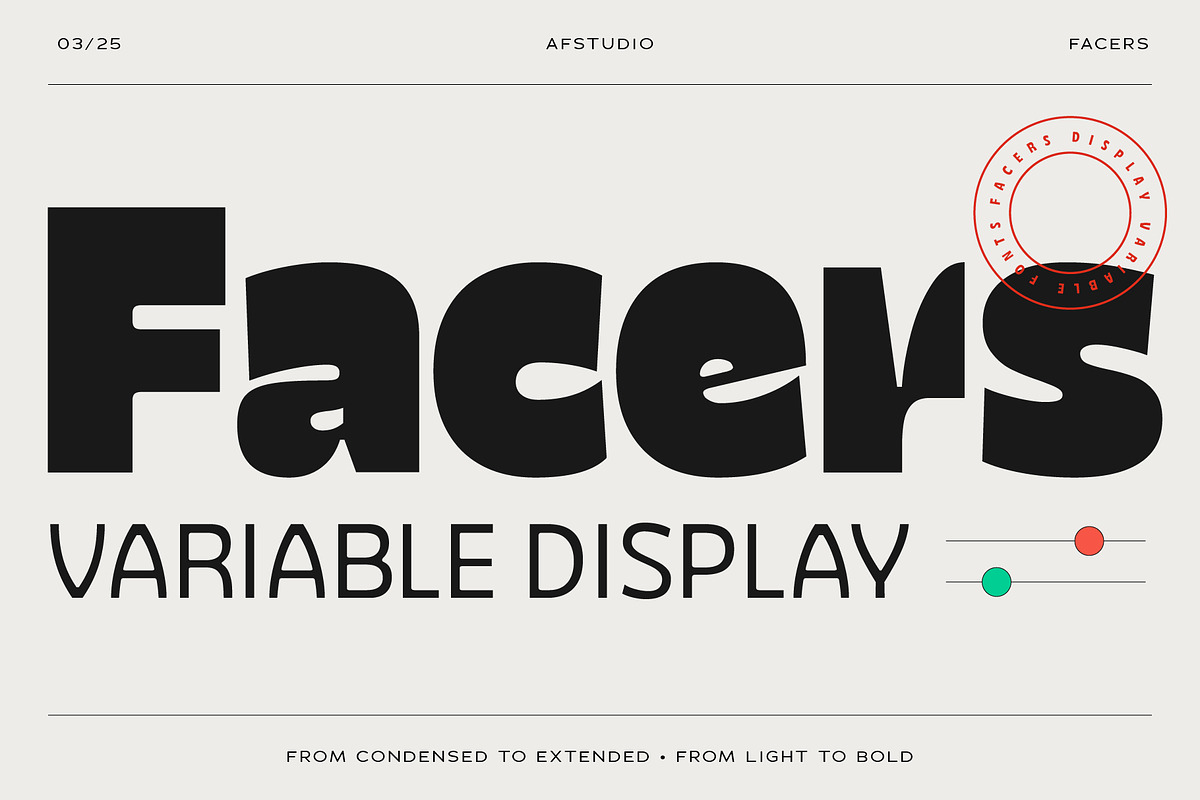 Facers, a Sans Serif Font by Adam Fathony (Photo 1 of 18)