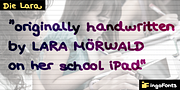 Die Lara, a Handwritten Font by ingoFonts (Thumbnail 3 of 10)