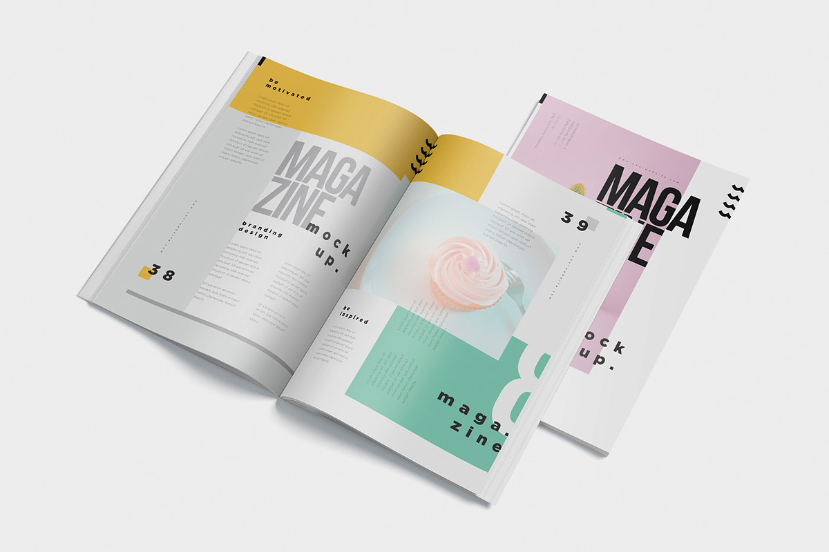 Realistic Magazine Mockups, a Books & Magazine Mockup by GfxFoundry