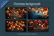Luxury Christmas backgrounds., a Decorative Illustration by KENO Mascots (Thumbnail 3 of 6)
