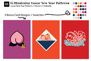 15 Vector Lunar New Year Patterns, a Pattern Graphic by CC CREATIVE CO (Thumbnail 2 of 23)