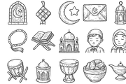 Ramadan & Eid Icons, an Object Graphic by nikagraphic (Thumbnail 2 of 3)