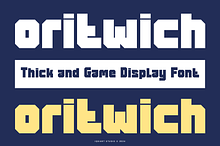 Oritwich - Thick & Game Font