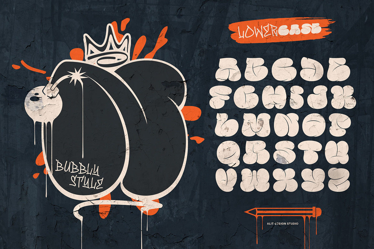 Famous Bomber Graffiti Mix Font, a Handwritten Font by alit design (Photo 11 of 30)