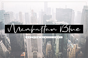 Manhattan Blue Script Font, a Script Font by SiDesign (Thumbnail 12 of 12)