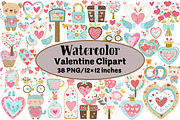 Valentine Clipart, an Illustration by Design Market (Thumbnail 1 of 3)