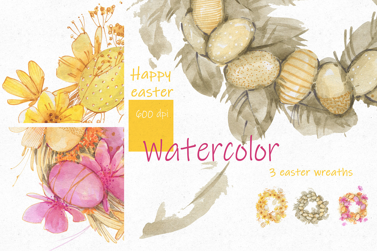 Easter wreaths, an Illustration by Novikova Lida (Photo 2 of 3)