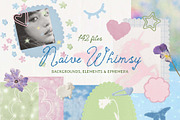 Naive Whimsy Dreamy Collage Kit, an Object Graphic by DigARTbyHavroshka (Thumbnail 17 of 17)