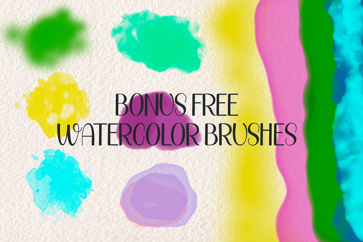 Foliage Grass Watercolor FREE BRUSH, a Brush Add-On by Alexiva (Photo 4 of 5)
