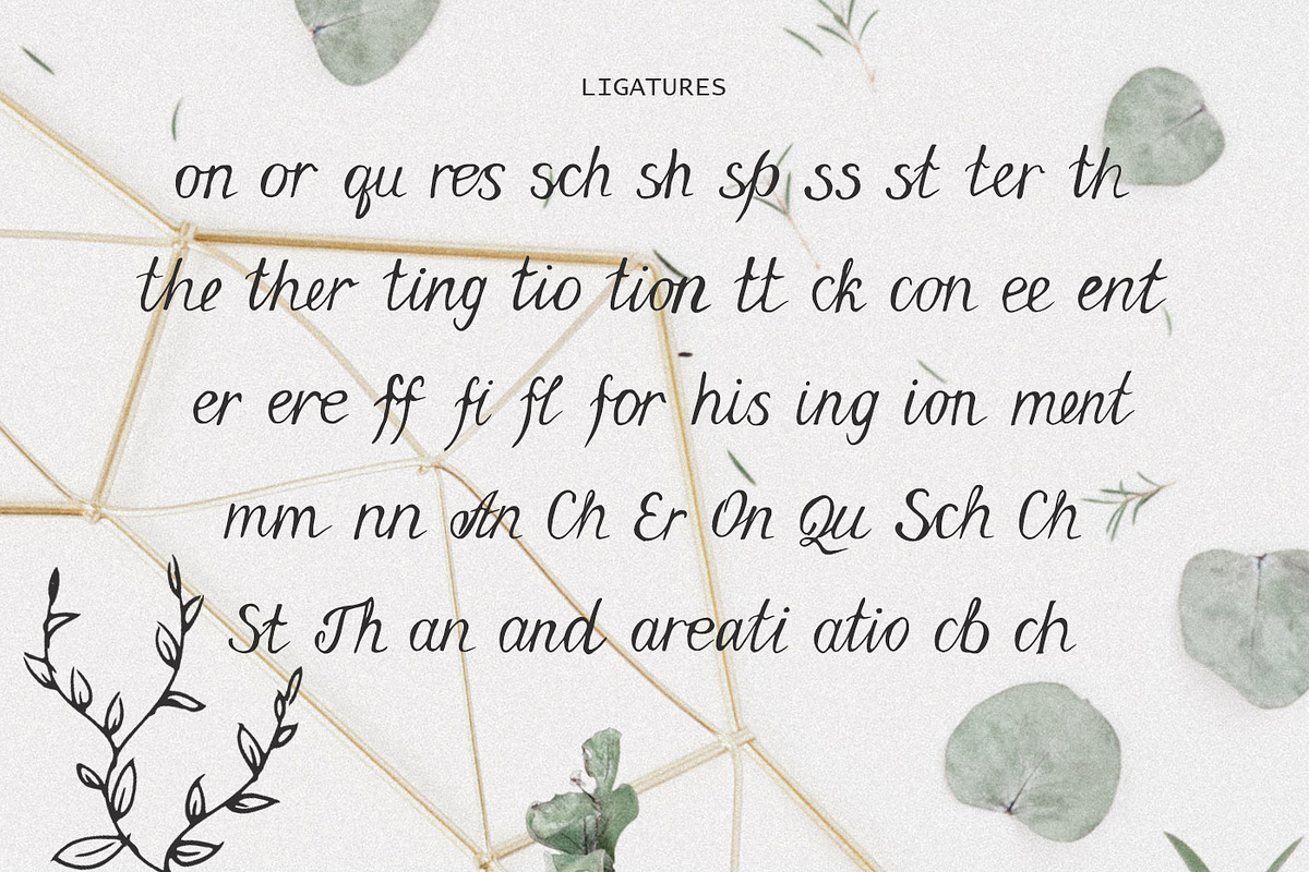 Geranium Font preview 3