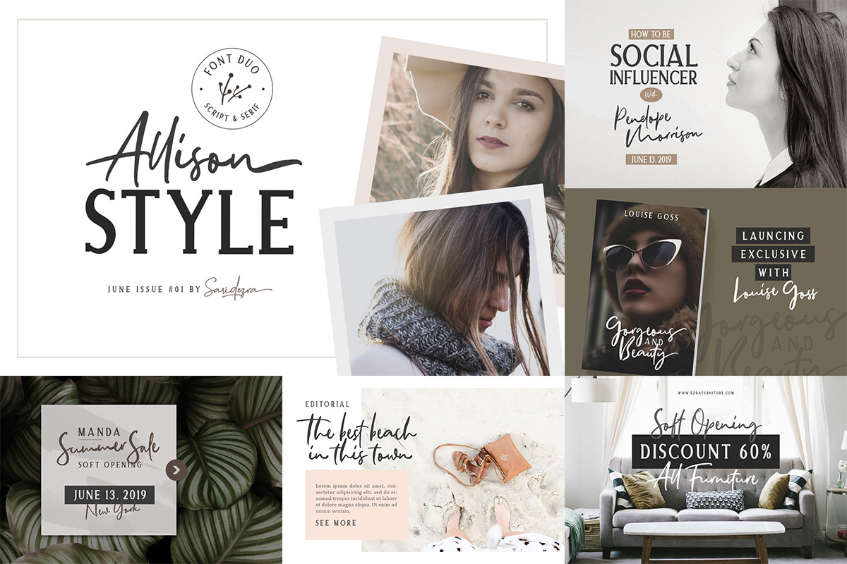 100+ Elegant & Timeless Font Bundle! preview 2