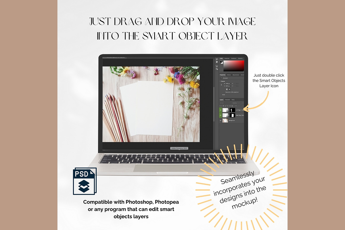 Two A4 Page Mockup Pencils PA-WI-02, a Books & Magazine Mockup by Callistemon Creative (Photo 7 of 7)