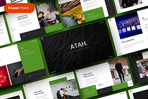 Atah – Business PowerPoint Template, a Presentation Template by Dens Creative Studio