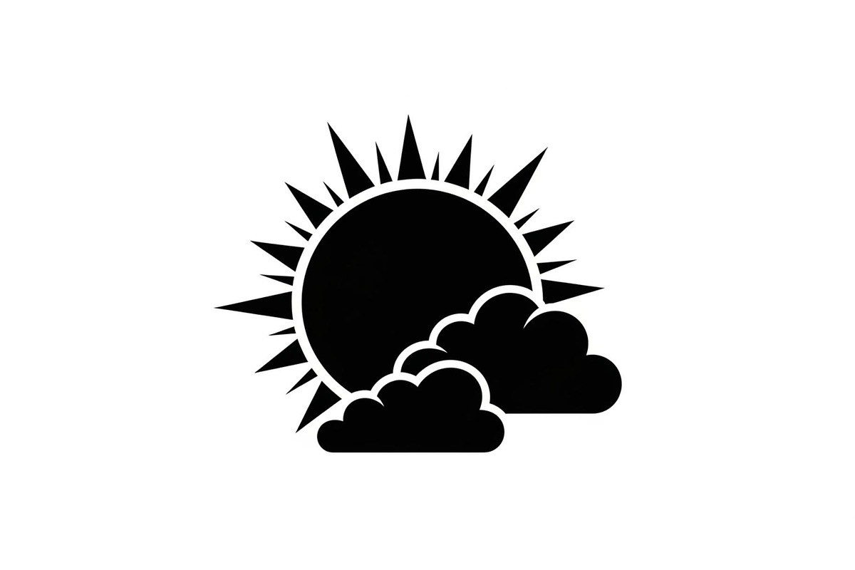 Sun Behind Clouds Silhouette Bundle, an Illustration by Gaye Art (Photo 14 of 31)