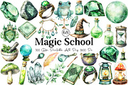 Magic School PNG Clipart Wizard, an Illustration by DreamCafeArt (Thumbnail 1 of 8)